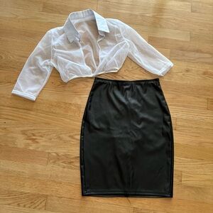 NWOT Sexy Secretary Set